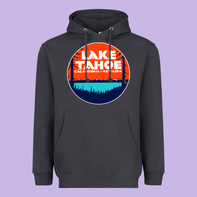Lake Tahoe California Heavyweight Hoodie Designed By Artisfamous