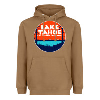 Toasted Coconut lake tahoe california Heavyweight Hoodie - artisFamous