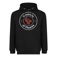 Black university of phoenix white red Heavyweight Hoodie - artisFamous