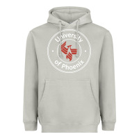 Moon Dust university of phoenix white red Heavyweight Hoodie - artisFamous
