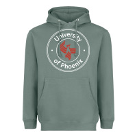 Sage university of phoenix white red Heavyweight Hoodie - artisFamous