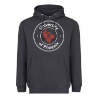 Smoke university of phoenix white red Heavyweight Hoodie - artisFamous