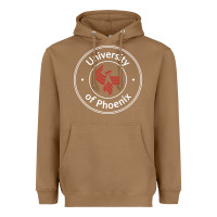 Toasted Coconut university of phoenix white red Heavyweight Hoodie - artisFamous