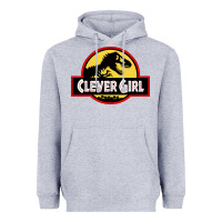 Heather Grey clever girl Heavyweight Hoodie - artisFamous