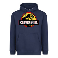 Navy clever girl Heavyweight Hoodie - artisFamous