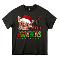 Asphalt merry pawmas christmas chihuahua Heavy Core Tee - Jasminsmagicworld