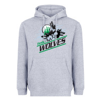 Heather Grey timber wolves Heavyweight Hoodie - artisFamous