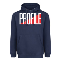 Navy profile records Heavyweight Hoodie - artisFamous