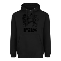 Black ras records Heavyweight Hoodie - artisFamous