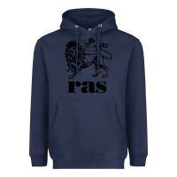Navy ras records Heavyweight Hoodie - artisFamous
