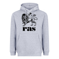 Heather Grey ras records Heavyweight Hoodie - artisFamous