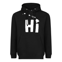 Black hi hawaii Heavyweight Hoodie - artisFamous