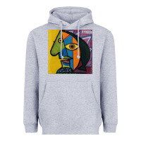 Heather Grey picasso original Heavyweight Hoodie - artisFamous