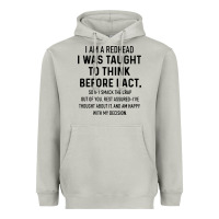 Moon Dust i am a redhead i was taught to think Heavyweight Hoodie - artisFamous