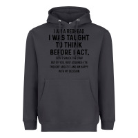 Smoke i am a redhead i was taught to think Heavyweight Hoodie - artisFamous