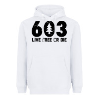 Live Free Or Die 603 Tree Heavyweight Hoodie | Teevron