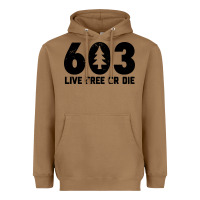 Toasted Coconut live free or die 603 tree Heavyweight Hoodie - artisFamous