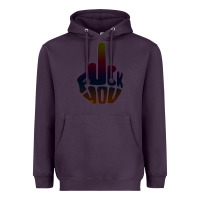 Plum fuck you middle finger Heavyweight Hoodie - artisFamous