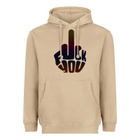 Mushroom fuck you middle finger Heavyweight Hoodie - artisFamous