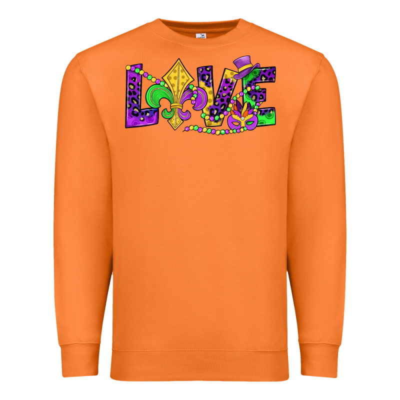 Mardi Gras Love Premium Sweatshirt by JahusDesignShop | Teevron