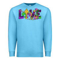 Ocean Blue mardi gras love Premium Sweatshirt - JahusDesignShop
