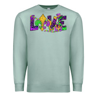 Seafoam mardi gras love Premium Sweatshirt - JahusDesignShop