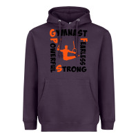 Plum awesome gymnastics boy gymnast power strong Heavyweight Hoodie - artisFamous