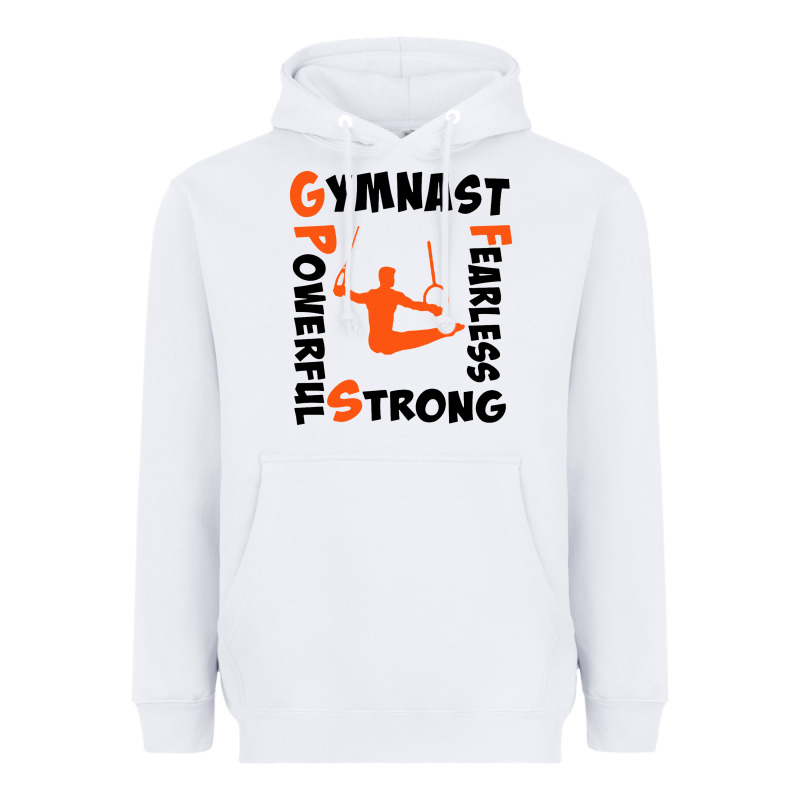 Awesome Gymnastics Boy Gymnast Power Strong Heavyweight Hoodie by artisFamous | Teevron
