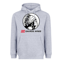 Heather Grey savage Heavyweight Hoodie - artisFamous