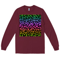 Burgundy leopard glitter seamless pattern Long Sleeve Tee - BundleAndBundleShop