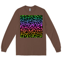 Chestnut leopard glitter seamless pattern Long Sleeve Tee - BundleAndBundleShop