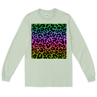 Matcha leopard glitter seamless pattern Long Sleeve Tee - BundleAndBundleShop
