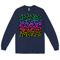 Navy leopard glitter seamless pattern Long Sleeve Tee - BundleAndBundleShop