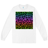 White leopard glitter seamless pattern Long Sleeve Tee - BundleAndBundleShop