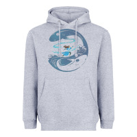 Heather Grey Avatar Katara Heavyweight Hoodie - artisFamous