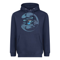 Navy Avatar Katara Heavyweight Hoodie - artisFamous