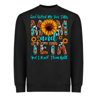 Black god gifted me two titles mom and teta and i rock t Heavyweight Sweatshirt - JahusDesignShop