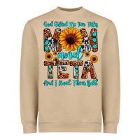 Mushroom god gifted me two titles mom and teta and i rock t Heavyweight Sweatshirt - JahusDesignShop