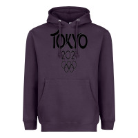 Plum Olympic RingTokyo 2020 Heavyweight Hoodie - artisFamous