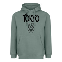 Sage Olympic RingTokyo 2020 Heavyweight Hoodie - artisFamous