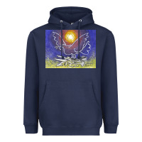 Navy pablo picasso signed & hand Heavyweight Hoodie - artisFamous