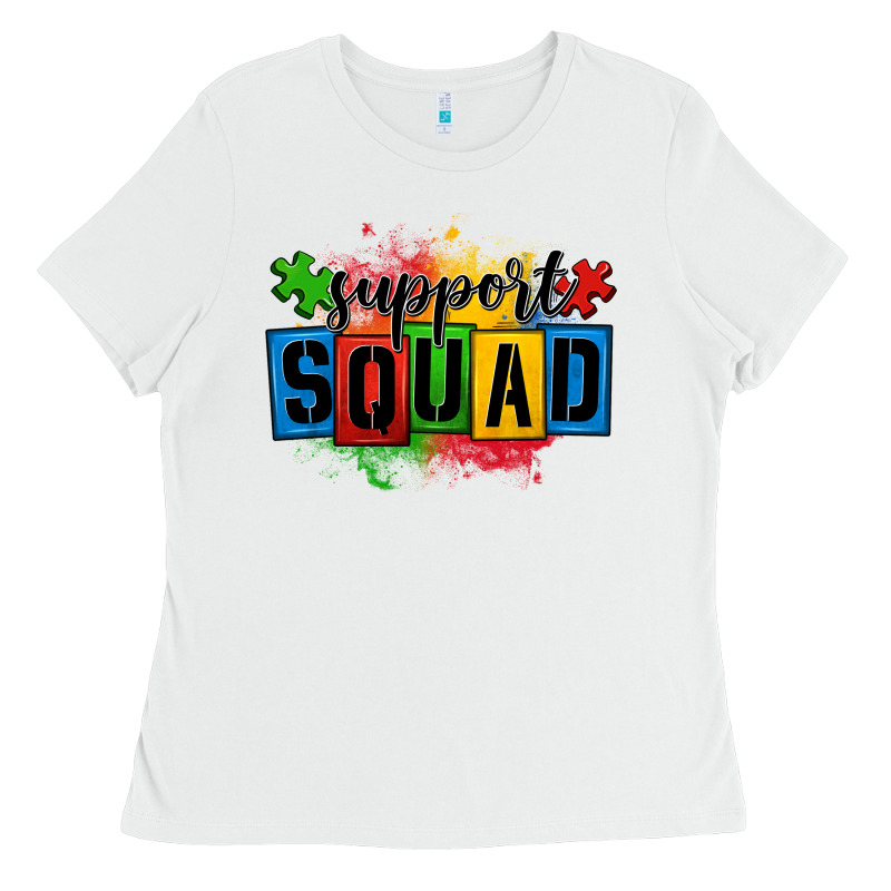 Autism Support Squad Ladies Tee by OliviaCreatesArt | Teevron
