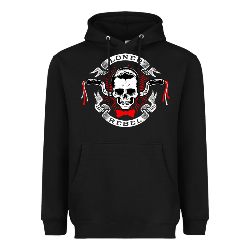 Loner Rebel Heavyweight Hoodie by artisFamous | Teevron