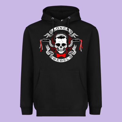 Loner Rebel Heavyweight Hoodie Designed By Artisfamous