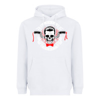 White loner rebel Heavyweight Hoodie - artisFamous