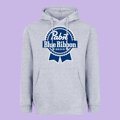 Pabst Blue Ribbon Heavyweight Hoodie Designed By Artisfamous