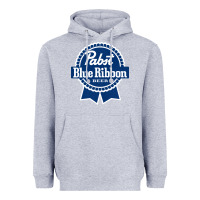 Heather Grey pabst blue ribbon Heavyweight Hoodie - artisFamous