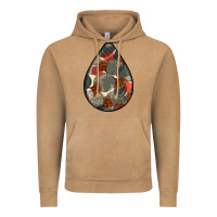 Vintage Camel african fabric pattern teardrop earrings Vintage Hoodie - BundleAndBundleShop