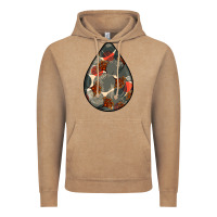 Vintage Coffee african fabric pattern teardrop earrings Vintage Hoodie - BundleAndBundleShop