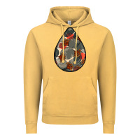 Vintage Mustard african fabric pattern teardrop earrings Vintage Hoodie - BundleAndBundleShop